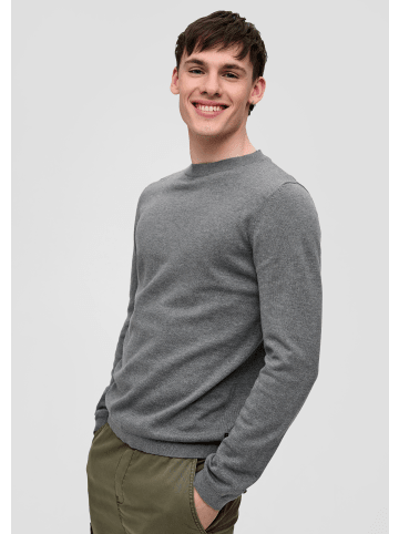 QS Strickpullover langarm in Grau