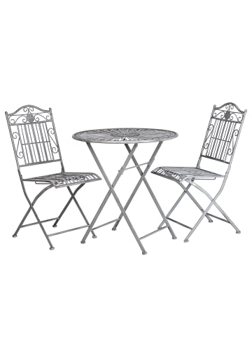 Butlers Gartenmöbel-Set TERRACE HILL 3-teilig in Grau