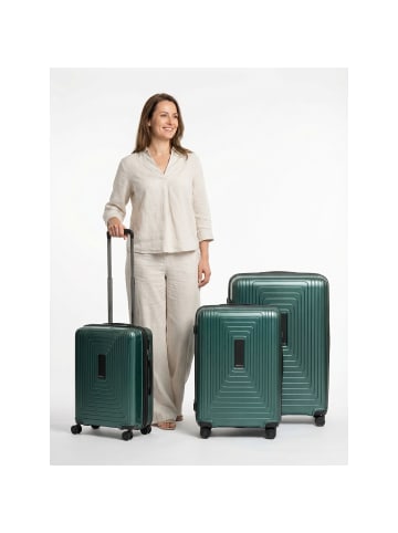 Redolz Essentials 14 4 Rollen Kofferset 3-teilig mit Dehnfalte in pearl-green metallic