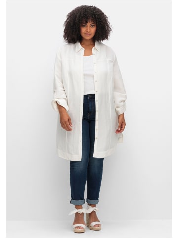 sheego Longbluse in offwhite
