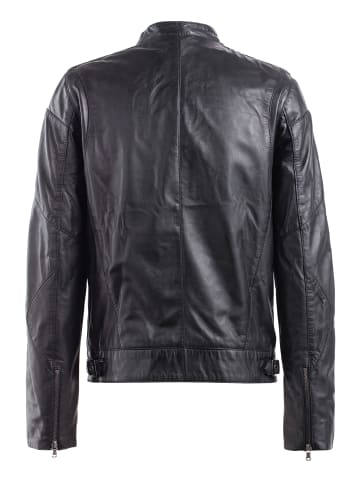 CBL Herren Lederjacke in schwarz