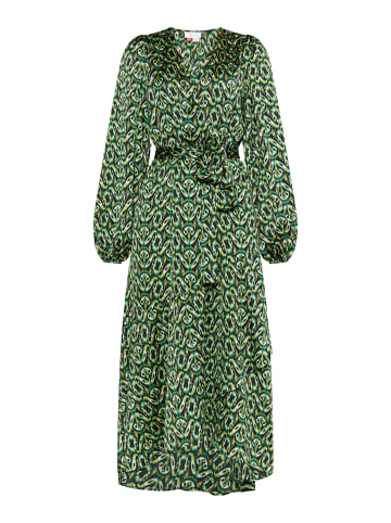 IZIA Damen Maxikleid in Grün Mehrfarbig