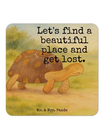 Mr. & Mrs. Panda Bierfilzl Schildkröte MHerzieren Design mit Sp... in Weiß