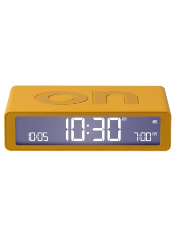 Lexon Digital-Wecker Flip Classic Gelb