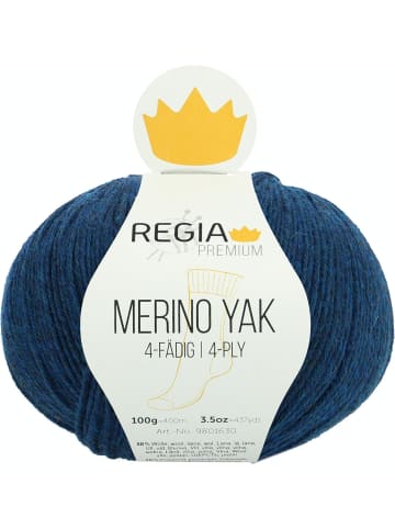 Regia Handstrickgarne Premium Merino Yak, 100g in Nachtblau