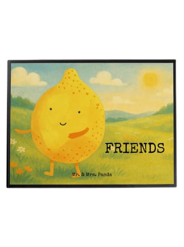 Mr. & Mrs. Panda Tischunterlage Beste Freunde Zitrone Design mit... in Weiß