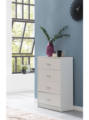 FineBuy Sideboard in Weiß / Spanplatte / 60x30x90