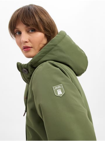 Derbe Mantel Festholm in khaki