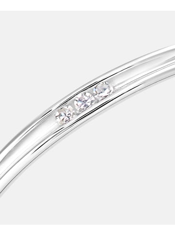 Diamant L'éternel Trilogie-Ring aus 375 Weißgold mit 0.01 Karat Diamant