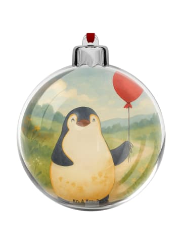 Mr. & Mrs. Panda Weihnachtsanhänger Pinguin Luftballon Design oh... in Weiß