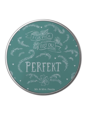 Mr. & Mrs. Panda Kaffeedose Für mich bist du perfekt mit Spruch in Bunt