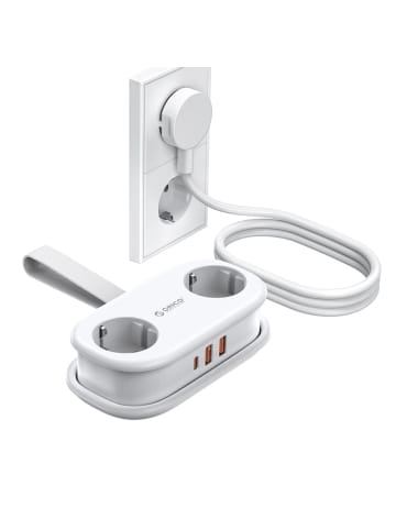 Orico AP3 20W GaN 5-in-1 Steckdosenleiste (2x Netzanschluss + 2x USB-A + 1x USB-C)