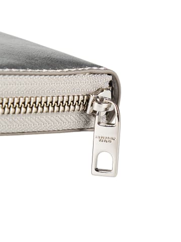 LIEBESKIND BERLIN Cloud II Geldbörse RFID Schutz Leder 12.5 cm in metallic silver