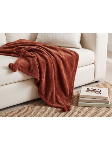 Kuscheldecke SAITLER in Braun - (W) 200 x (H) 2 x (L) 220 cm