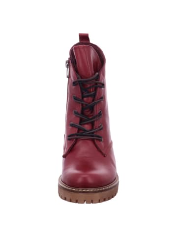 Esgano Damenschnürrstiefel warm Absatz Da.-Stiefelette in  Rot