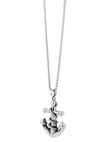 Adeliás Herren Halskette – Erbskette aus Edelstahl 60 cm in silber
