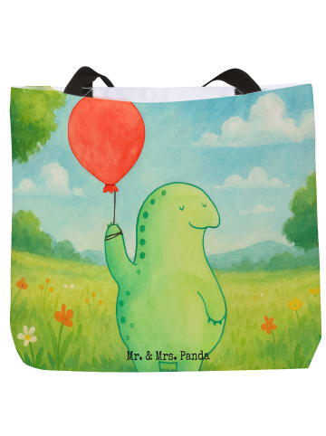 Mr. & Mrs. Panda Shopper Schildkröte Luftballon Design ohne Spruch in Weiß