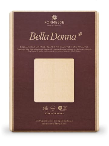 Formesse Spannbettlaken Bella Donna Jersey in Puder
