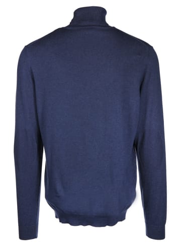 Ragman Rollkragenpullover für Herren in marineblau