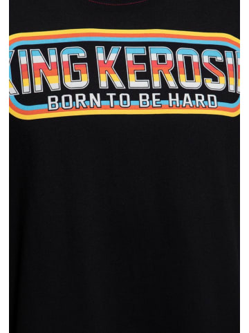 King Kerosin T-Shirt "Print T-Shirt Born to be Hard" in Schwarz