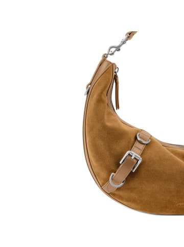 Les Visionnaires Enya Schultertasche Leder 46 cm in golden brown - caramel