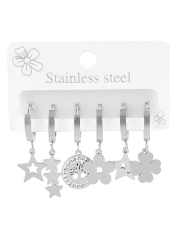 Adeliás Damen Anhänger – Lebensbaumanhänger aus Edelstahl in silber