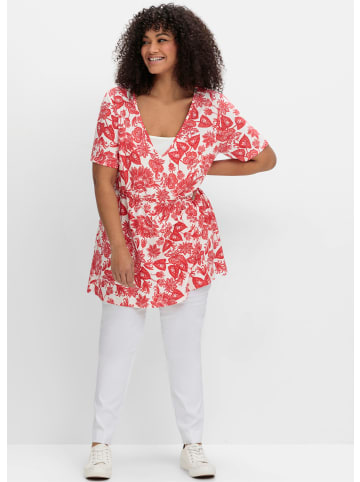 sheego by Joe Browns Longshirt in ecru-gemustert