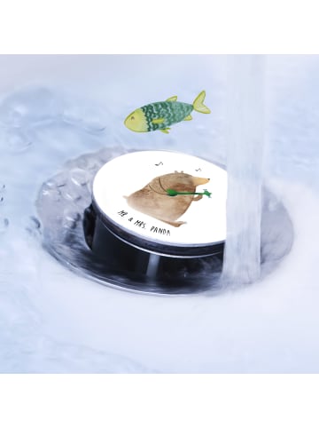 Mr. & Mrs. Panda Abfluss-Stöpsel Bär Gitarre ohne Spruch in Weiß