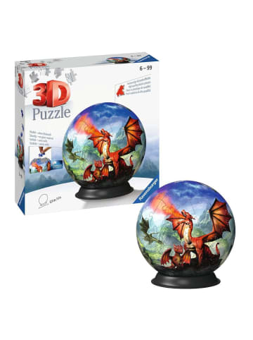 Ravensburger Ravensburger Puzzle 72 Teile Bauspiel Puzzle-Ball Mystische Drachen in bunt
