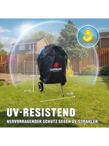 Landmann Wetterschutzhaube 15704-B Premium 90x70x70cm schwarz Schwarz