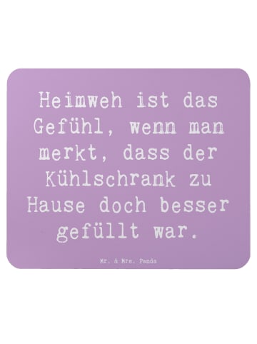 Mr. & Mrs. Panda Mauspad Spruch Heimweh Kühlschrank mit Spruch in Lavendeltraum