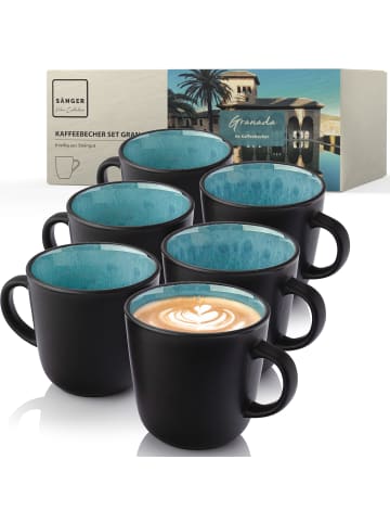 Sänger Kaffeebecher Set Granada - 6 teilig aus Steingut