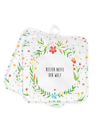 Mr. & Mrs. Panda Topflappen Neffe mit Spruch in Keine Angabe