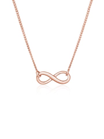 Elli Halskette 925 Sterling Silber Infinity in Rosegold
