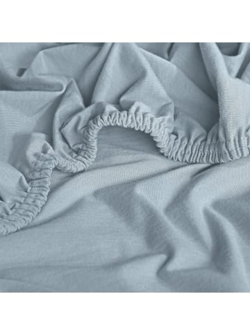 Erwin Müller Interlock-Jersey Spannbettlaken 2er-Pack Nürnberg in hellblau