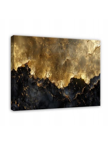 WALLARENA Leinwandbild Marmor in Golden