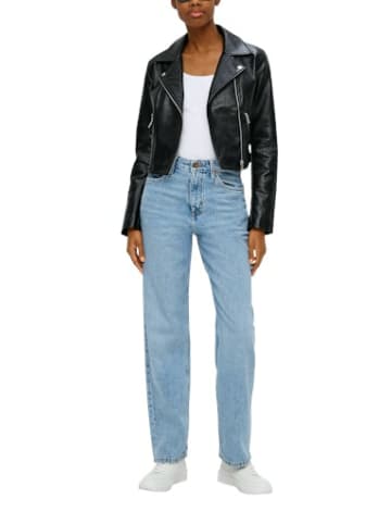 QS Lederjacke für Damen in kombi