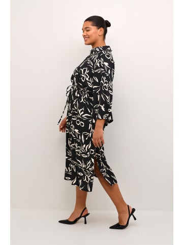 KAFFE curve Kleid KCflora Regular fit in Black/Sand Painted Flower