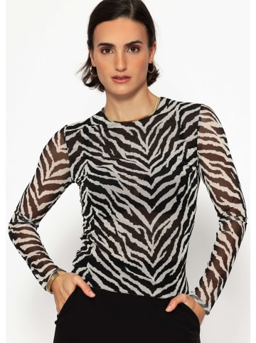 SASSYCLASSY Mesh Shirt in Schwarz