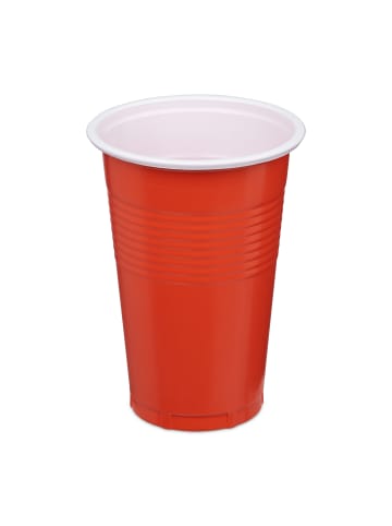 relaxdays 100x Beerpongbecher in Rot/ Blau