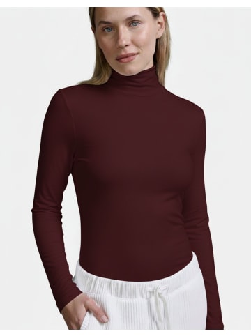 Cotton Candy Langarmshirt in burgundy