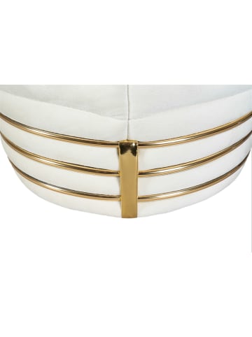 Kayoom Hocker Doric in elfenbein - gold