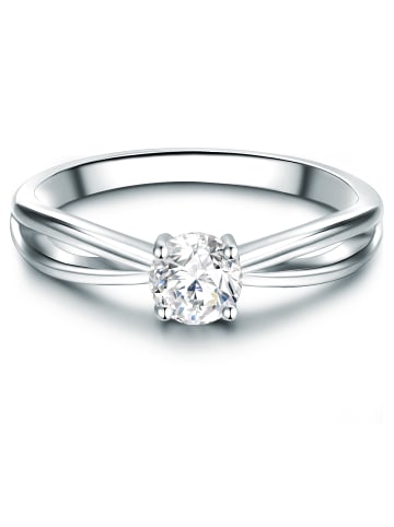 Trilani Ring aus Sterling Silber mit Zirkonia in silber