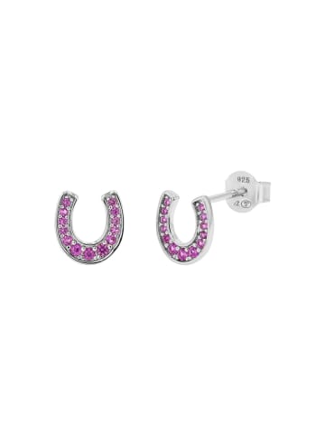 Tom Tailor Ohrstecker Silber 925, rhodiniert in Pink