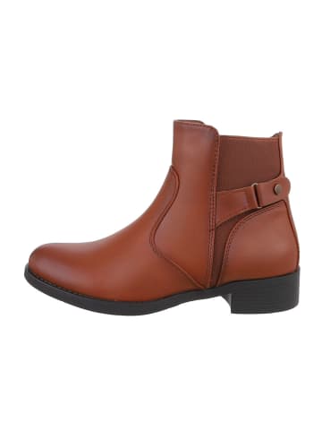 Ital-Design Stiefelette in Camel