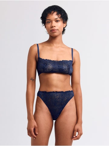 Erlich Textil  Spitzen Bustier FLUID LACE BANDEAU BRALETTE in mitternachtblau
