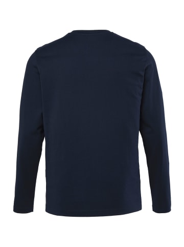 Men Plus Kurzarm T-Shirt in navy blau