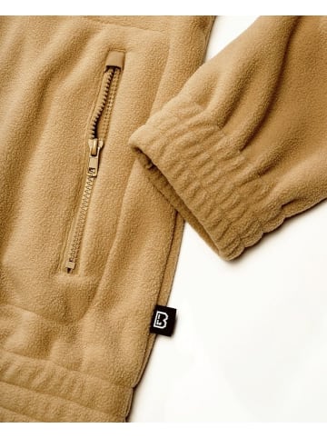 Brandit Fleecejacke/Fleecepullover "Fleecejacket Combat" in Beige
