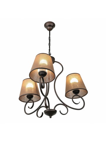 Licht-Erlebnisse Kronleuchter (B)47 x (L)47 x (T)75 cm in BraunBraun
