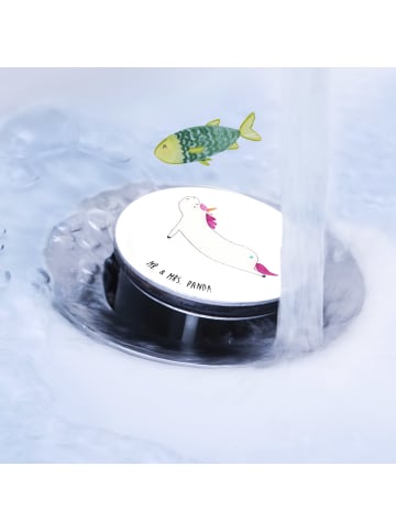 Mr. & Mrs. Panda Stöpsel Waschbecken Einhorn Yoga ohne Spruch in Weiß